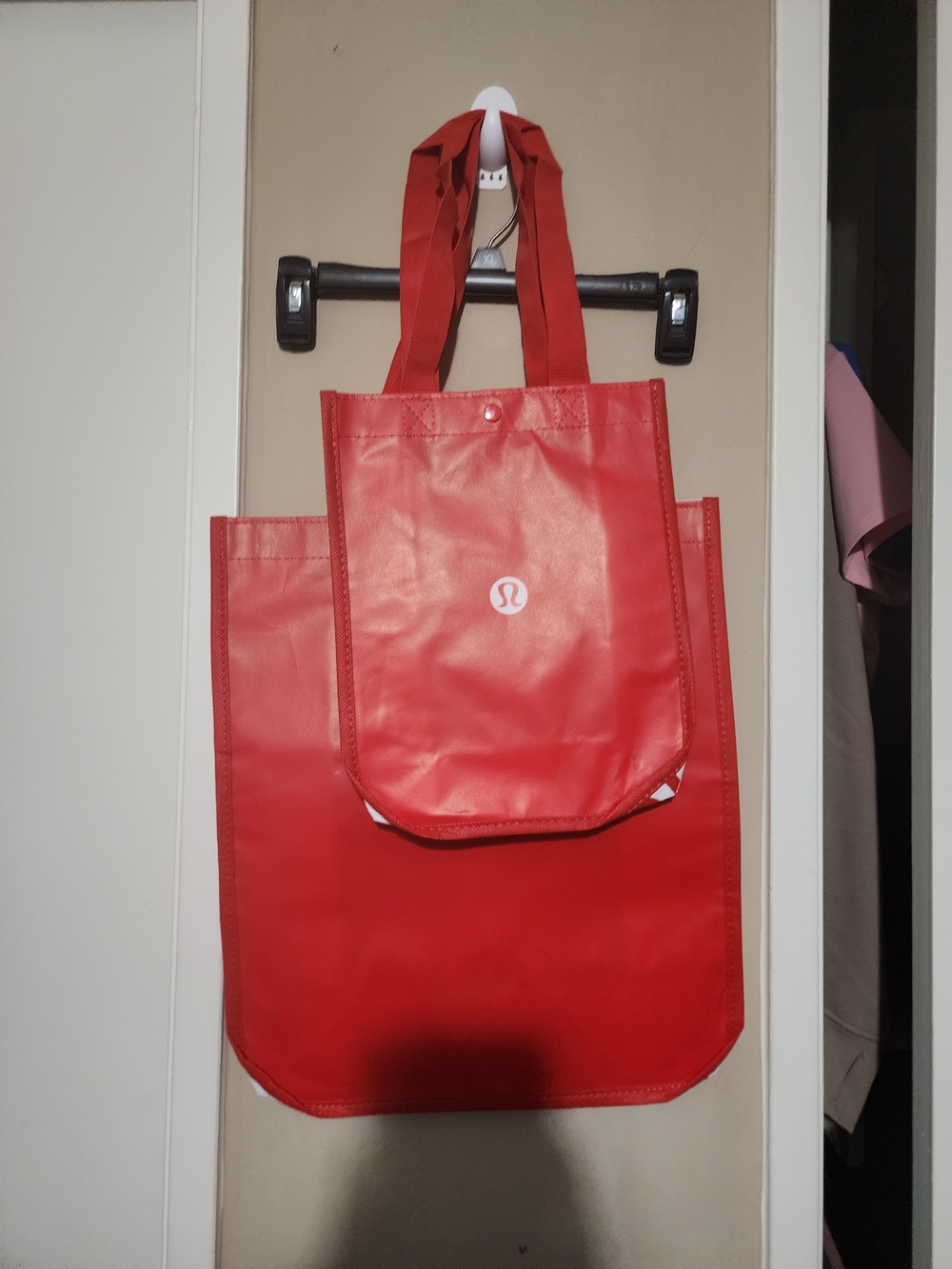 lululemon athletica Red Reusable Tote Bag